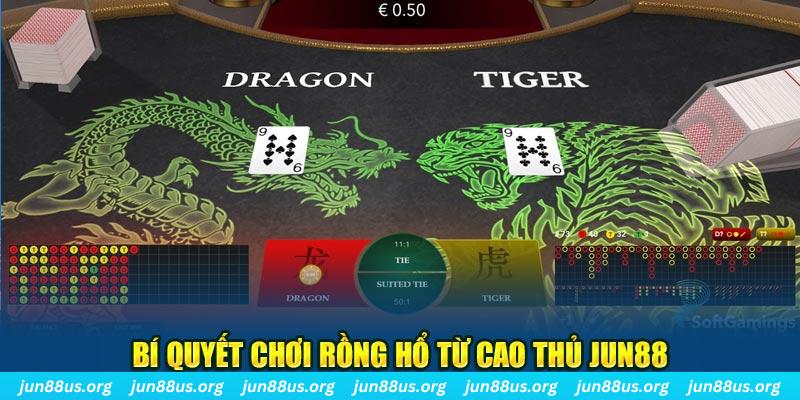 Bí quyết chơi Rồng Hổ từ cao thủ Jun88